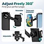 Purely P60 Universal Phone Holder for Computer and Car Screens up to 0.7" with Adjustable Arm Holder, Black (PSHP60BK)~#|#~sp315148140_sc7