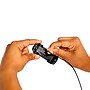 Hot Wheels RC 1:64 Scale Ford Mustang GTD Vehicle, Black/Silver (JBH04)~#|#~sp315149199_sc7