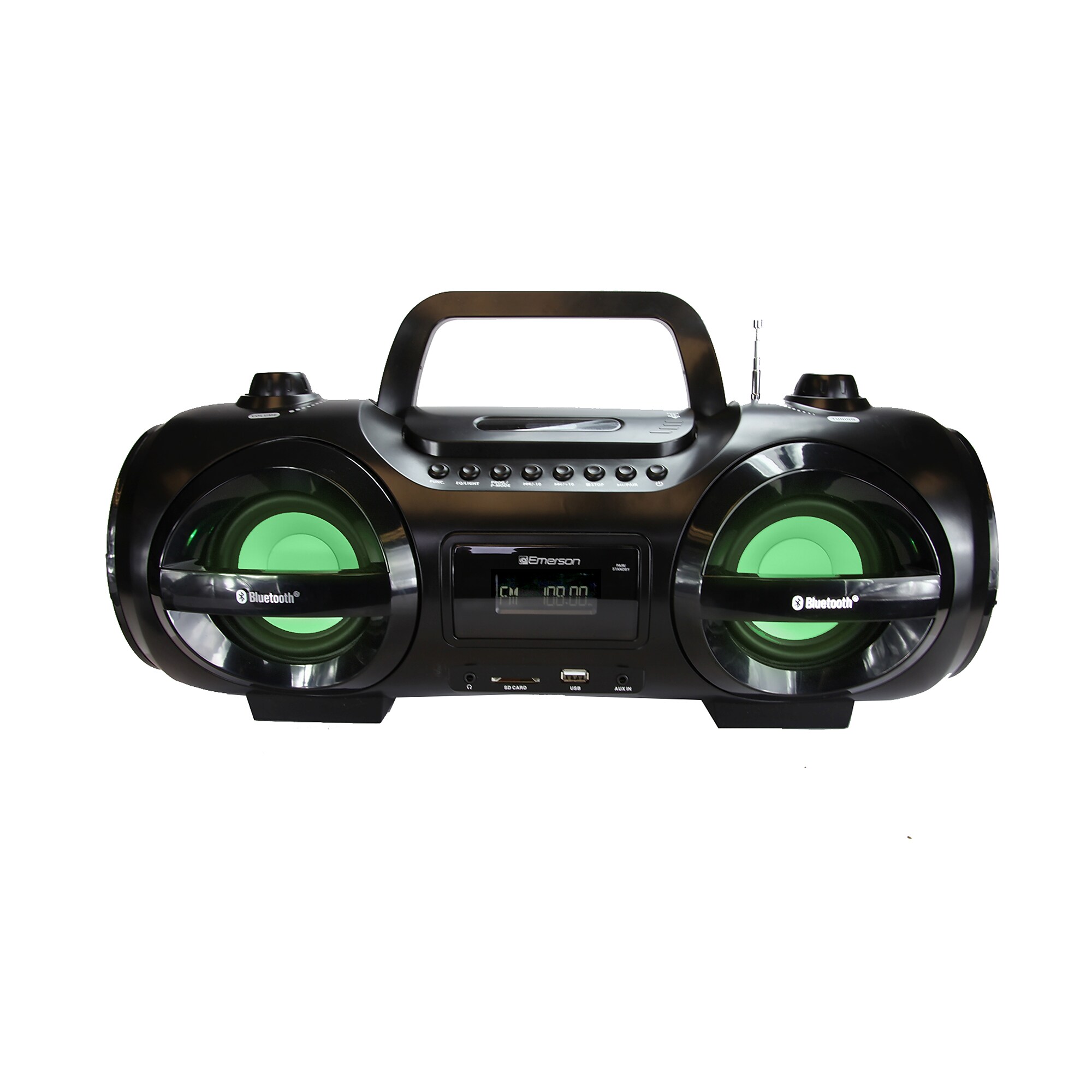 Emerson EPB-3005 Retro Portable Bluetooth Boombox, Black Simolary simolary.com