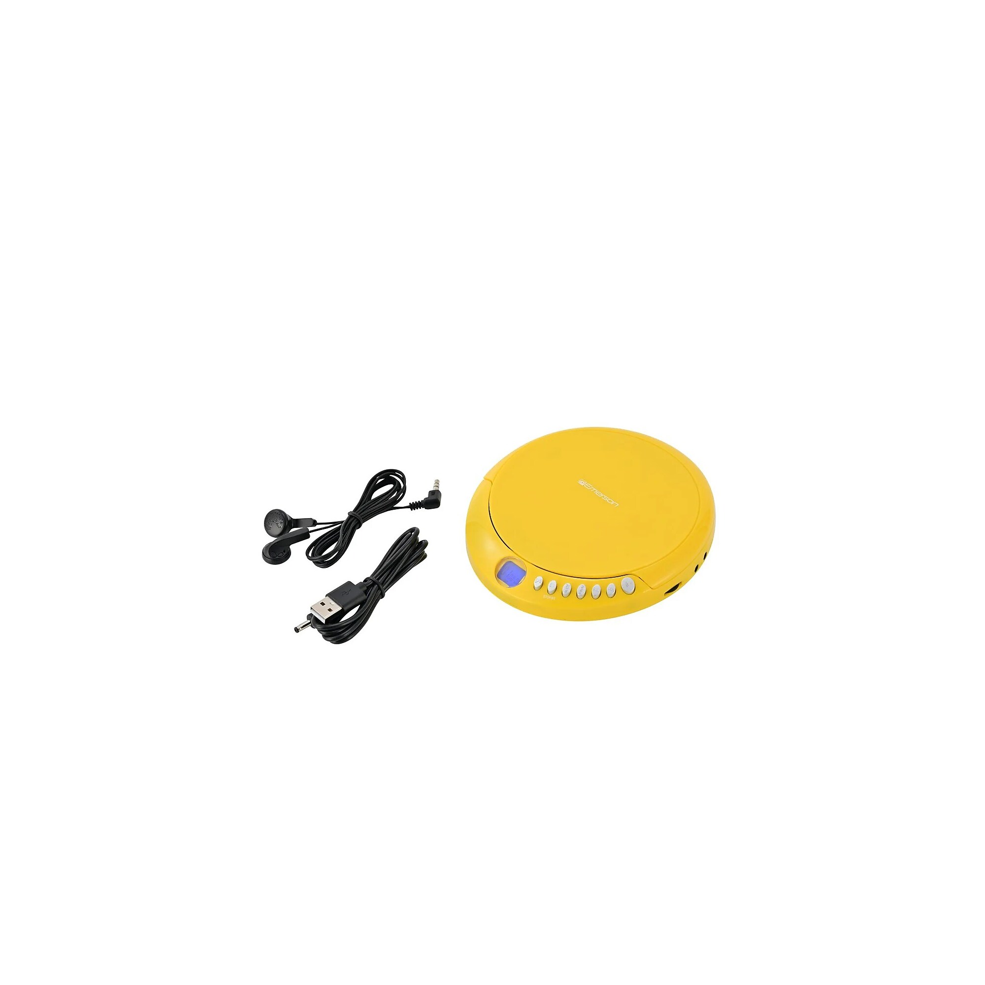 Emerson Portable Bluetooth 5.3 AudioStream CD Player with FM Radio, Yellow (EPCD-2003-YL) Sansujyuku sansujyuku.com