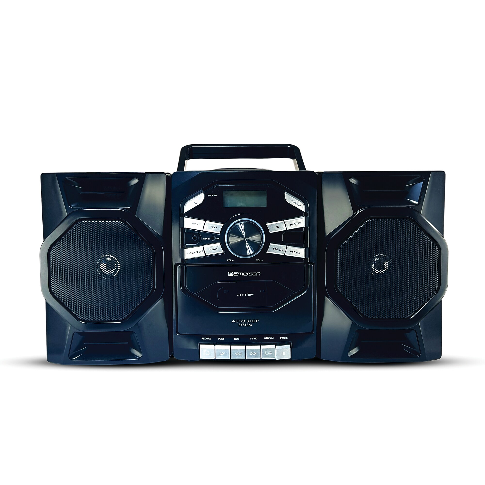 Emerson EPB-4000 Portable CD Player Boombox with Cassette Player, Black Simolary simolary.com