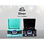 Victor VHRP-1400 Diner 7-in-1 Bluetooth Turntable Music Center with Record Player, CD/MP3 Player, AM/FM Radio, Teal~#|#~sp315155804_sc7