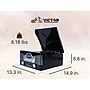 Victor VHRP-1400 Diner 7-in-1 Bluetooth Turntable Music Center with Record Player, CD/MP3 Player, AM/FM Radio, Black~#|#~sp315155892_sc7