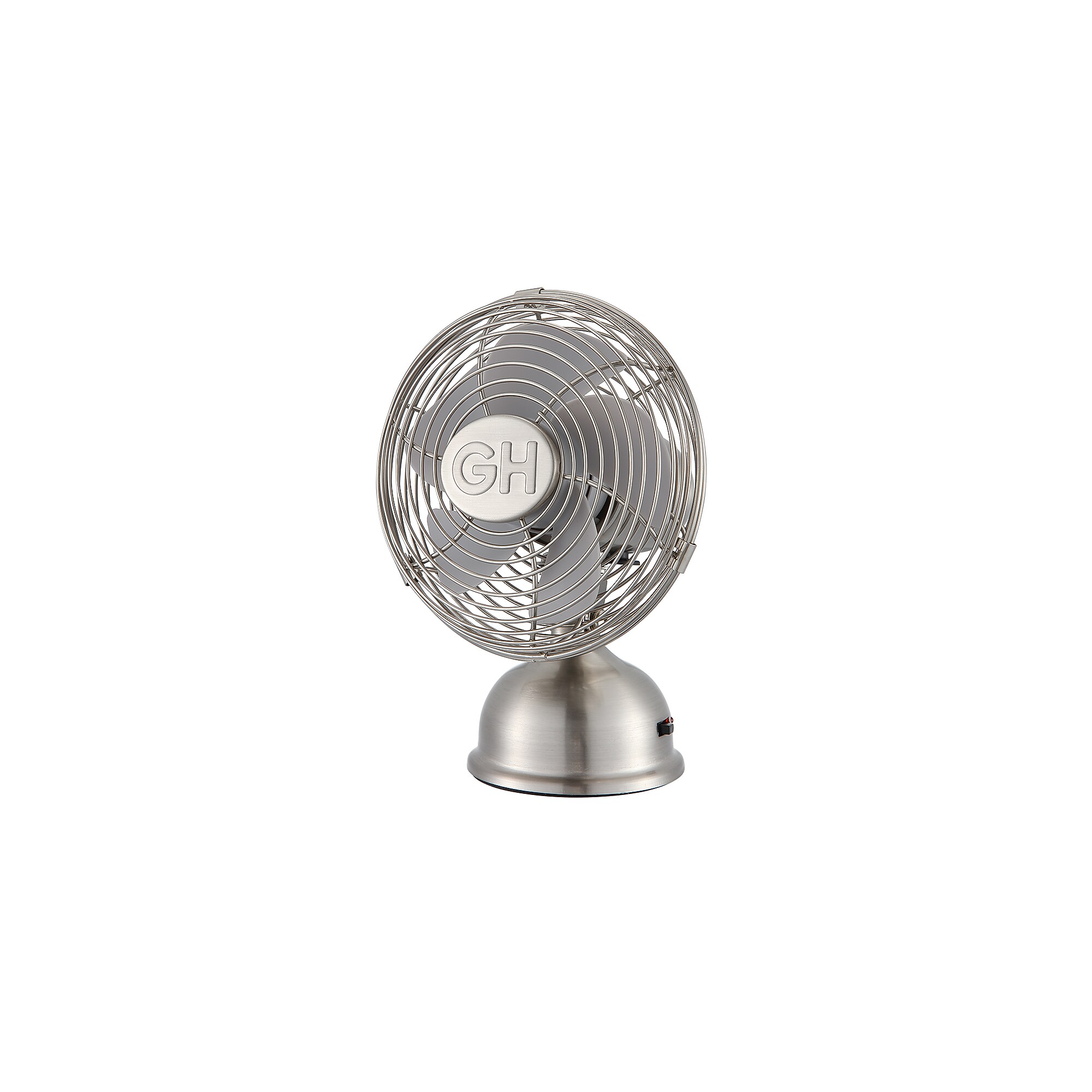Good Housekeeping 5″ Oscillating Desk Fan, Brushed Nickel (92525) Sansujyuku sansujyuku.com