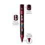POSCA Water Based Paint Markers, Medium Bullet Tip, Red Wine, 3/Bundle (UBCPC5MREDWINE-3)~#|#~sp315161111_sc7