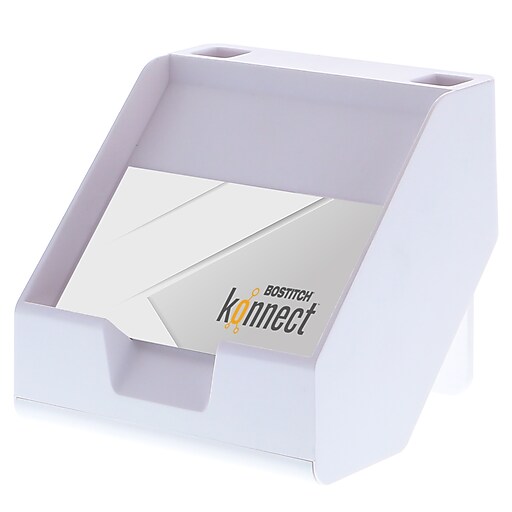 Bostitch Konnect™ Plastic Sticky Note & Card Holder, Includes Sticky