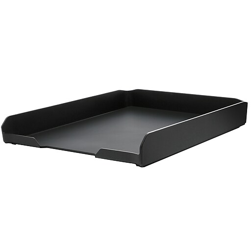 Bostitch Konnect™ Plastic Letter Tray, Stackable, 10.25", Black (KT