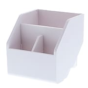 Bostitch Konnect™ Plastic Short Storage Bin, Removable Lid & Dividers, 3.4", White (KT-CUP-WHITE)