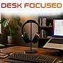 Delton H40 Headset Stand for Desk, Wide Cradle Headphone Stand with Anti-Slip Base and Aluminum Rod, Black (DHSH40BK)~#|#~sp315549849_sc7