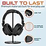Delton H40 Headset Stand for Desk, Wide Cradle Headphone Stand with Anti-Slip Base and Aluminum Rod, Black (DHSH40BK)~#|#~sp315549850_sc7