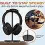 Delton H40 Headset Stand for Desk, Wide Cradle Headphone Stand with Anti-Slip Base and Aluminum Rod, Black (DHSH40BK)~#|#~sp315549851_sc7