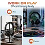 Delton H40 Headset Stand for Desk, Wide Cradle Headphone Stand with Anti-Slip Base and Aluminum Rod, Black (DHSH40BK)~#|#~sp315549852_sc7