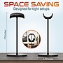 Delton H40 Headset Stand for Desk, Wide Cradle Headphone Stand with Anti-Slip Base and Aluminum Rod, Black (DHSH40BK)~#|#~sp315549853_sc7