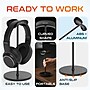 Delton H40 Headset Stand for Desk, Wide Cradle Headphone Stand with Anti-Slip Base and Aluminum Rod, Black (DHSH40BK)~#|#~sp315549855_sc7