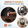 Delton H40 Headset Stand for Desk, Wide Cradle Headphone Stand with Anti-Slip Base and Aluminum Rod, Black (DHSH40BK)~#|#~sp315549856_sc7