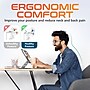 Delton F75/SW60 Bluetooth Foldable Computer Keyboard with Touchpad and Adjustable Tablet Stand Kit, Black/Silver (DKBF75KT1)~#|#~sp315549952_sc7