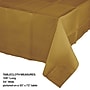 Touch of Color 54 in. x 108 in. Paper Tablecloth, Glittering Gold, 6/Pack (713276)~#|#~sp315889673_sc7