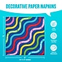 Say Hooray! Color Waves Beverage Napkins, 2-ply, Multicolored, 64/Pack (DTC382768BNAP)~#|#~sp315889690_sc7