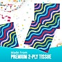 Say Hooray! Color Waves Beverage Napkins, 2-ply, Multicolored, 64/Pack (DTC382768BNAP)~#|#~sp315889691_sc7