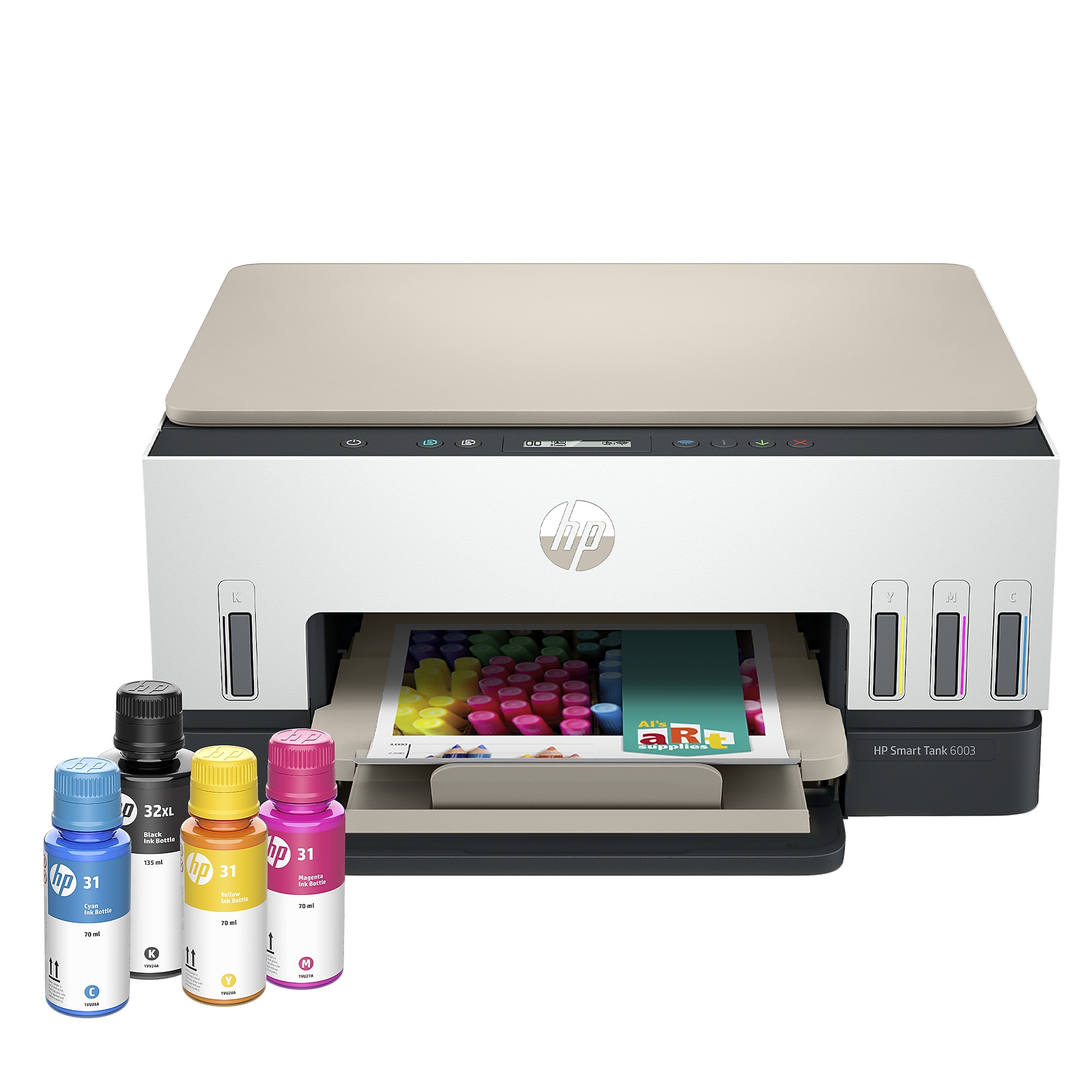 HP Smart Tank 6003 Wireless All-in-One Supertank Printer, Up to 3 Years of Ink Included (9B5C8A) Sansujyuku sansujyuku.com