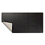 Fellowes Faux Leather Dual Sided Desk Pad, 31.5" x 15.75", Black/Gray (100141770)~#|#~sp316311084_sc7