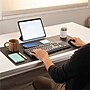 Fellowes Faux Leather Dual Sided Desk Pad, 31.5" x 15.75", Black/Gray (100141770)~#|#~sp316311091_sc7