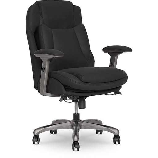 La-Z-Boy Noelin Ergonomic Fabric Swivel Task Chair, Black (52703