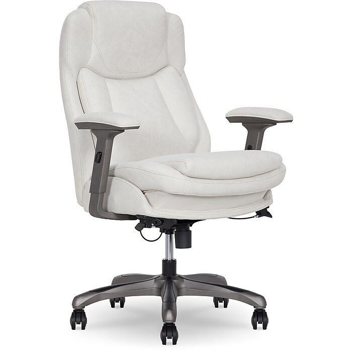beautyman La-Z-Boy Noelin Ergonomic Fabric Swivel Task Chair, Cream (52703