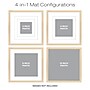 Excello Brands 12" x 12" MDF Square Triple Matted Picture Frame, Ash Wood (PF-TM1212-ASH)~#|#~sp316603896_sc7