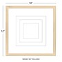 Excello Brands 12" x 12" MDF Square Triple Matted Picture Frame, Ash Wood (PF-TM1212-ASH)~#|#~sp316603898_sc7