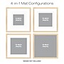 Excello Brands 18" x 18" MDF Square Triple Matted Picture Frame, Ash Wood (PF-TM1818-ASH)~#|#~sp316603994_sc7