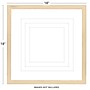 Excello Brands 18" x 18" MDF Square Triple Matted Picture Frame, Ash Wood (PF-TM1818-ASH)~#|#~sp316603996_sc7