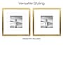 Excello Brands 18" x 18" MDF Square Triple Matted Picture Frame, Brushed Gold (PF-TM1818-GLD)~#|#~sp316604009_sc7