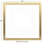 Excello Brands 18" x 18" MDF Square Triple Matted Picture Frame, Brushed Gold (PF-TM1818-GLD)~#|#~sp316604010_sc7