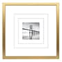 Excello Brands 12" x 12" MDF Square Triple Matted Picture Frame, Brushed Gold (PF-TM1212-GLD)~#|#~sp316604029_sc7