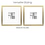 Excello Brands 12" x 12" MDF Square Triple Matted Picture Frame, Brushed Gold (PF-TM1212-GLD)~#|#~sp316604031_sc7