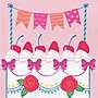 Say Hooray! Floral Cake Lunch Napkins, 2-Ply, Multicolored, 64/Pack (DTC382612NAP)~#|#~sp316693947_sc7