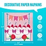 Say Hooray! Floral Cake Lunch Napkins, 2-Ply, Multicolored, 64/Pack (DTC382612NAP)~#|#~sp316693948_sc7
