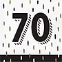 Say Hooray! Golden Wishes 70th Birthday Lunch Napkins, 2-Ply, Black/White, 64/Pack (DTC383186NAP)~#|#~sp316696084_sc7