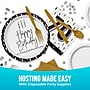Say Hooray! Golden Wishes 70th Birthday Lunch Napkins, 2-Ply, Black/White, 64/Pack (DTC383186NAP)~#|#~sp316696088_sc7