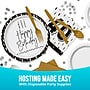 Say Hooray! Golden Wishes 40th Birthday Lunch Napkins,2-Ply, Black/White, 64/Pack (DTC383183NAP)~#|#~sp316696216_sc7