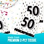 Say Hooray! Golden Wishes 50th Birthday Lunch Napkins, 2-Ply, Black/White, 64/Pack (DTC383184NAP)~#|#~sp316696302_sc7