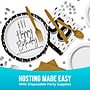 Say Hooray! Golden Wishes 50th Birthday Lunch Napkins, 2-Ply, Black/White, 64/Pack (DTC383184NAP)~#|#~sp316696311_sc7