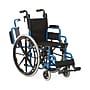 Medline Guardian Kidz Pediatric Manual Wheelchair, 14" Seat Width, Swing-Away Footrests, Blue (KPD4N22S1)~#|#~sp316741171_sc7