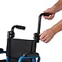 Medline Guardian Kidz Pediatric Manual Wheelchair, 14" Seat Width, Swing-Away Footrests, Blue (KPD4N22S1)~#|#~sp316741173_sc7