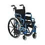 Medline Guardian Kidz Pediatric Manual Wheelchair, 14" Seat Width, Swing-Away Footrests, Blue (KPD4N22S1)~#|#~sp316741176_sc7