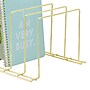 Better Houseware Coated Steel 4-Section Large Vertical Organizer, Brass (BTH14933B)~#|#~sp316742515_sc7