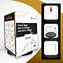 Azar Displays 8.5" x 11" Three-Sided Revolving Sign and Menu Holder, Black Acrylic, 2/Pack (193732-BLK-2PK)~#|#~sp316742990_sc7