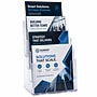 Azar Displays Four-Tier Four-Pocket Letter Sized Brochure Holder, Top Loading, Clear Plastic, 2/Pack (252376-2PK)~#|#~sp316743203_sc7