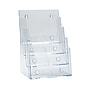 Azar Displays Four-Tier Four-Pocket Letter Sized Brochure Holder, Top Loading, Clear Plastic, 2/Pack (252376-2PK)~#|#~sp316743204_sc7